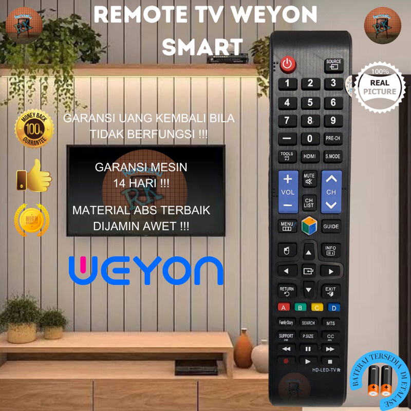 Remot remote TV Weyon Smart TV LCD LED