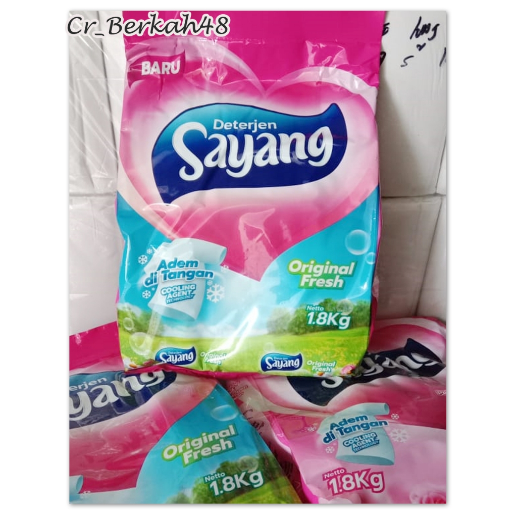 Deterjen sayang 1 8 kg promo/deterjen bubuk 1 8 kg/sayang deterjen 1.8kg