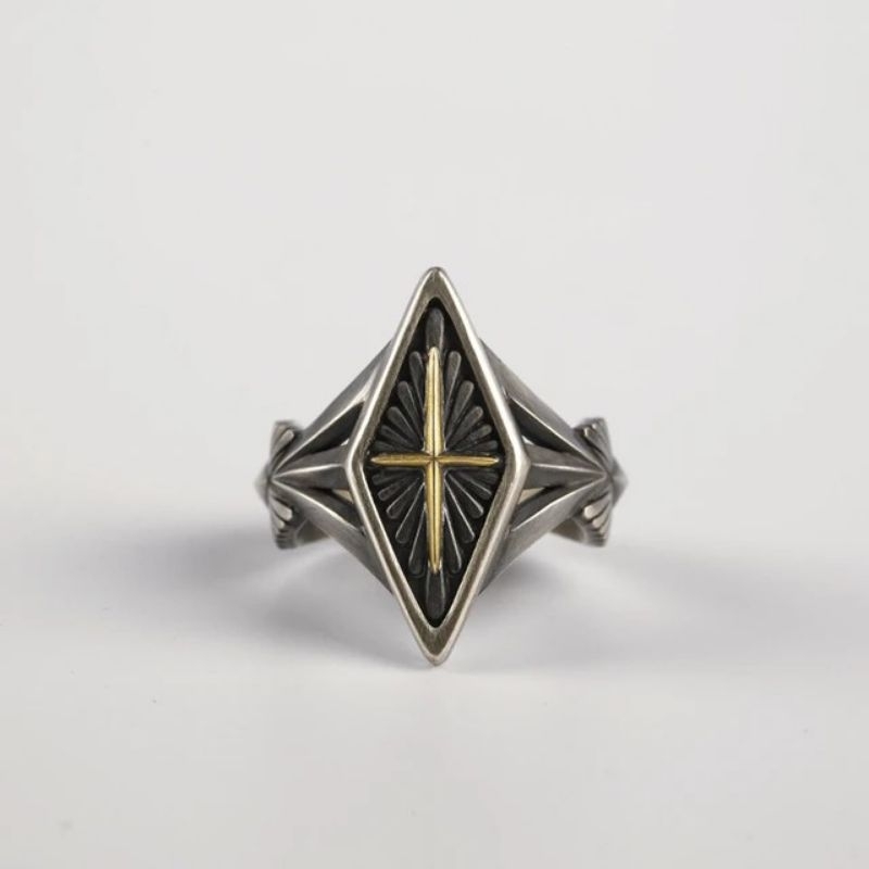 CROSS STAR RING / STAR RING CINCIN RASI BINTANG ADJUSTABLE