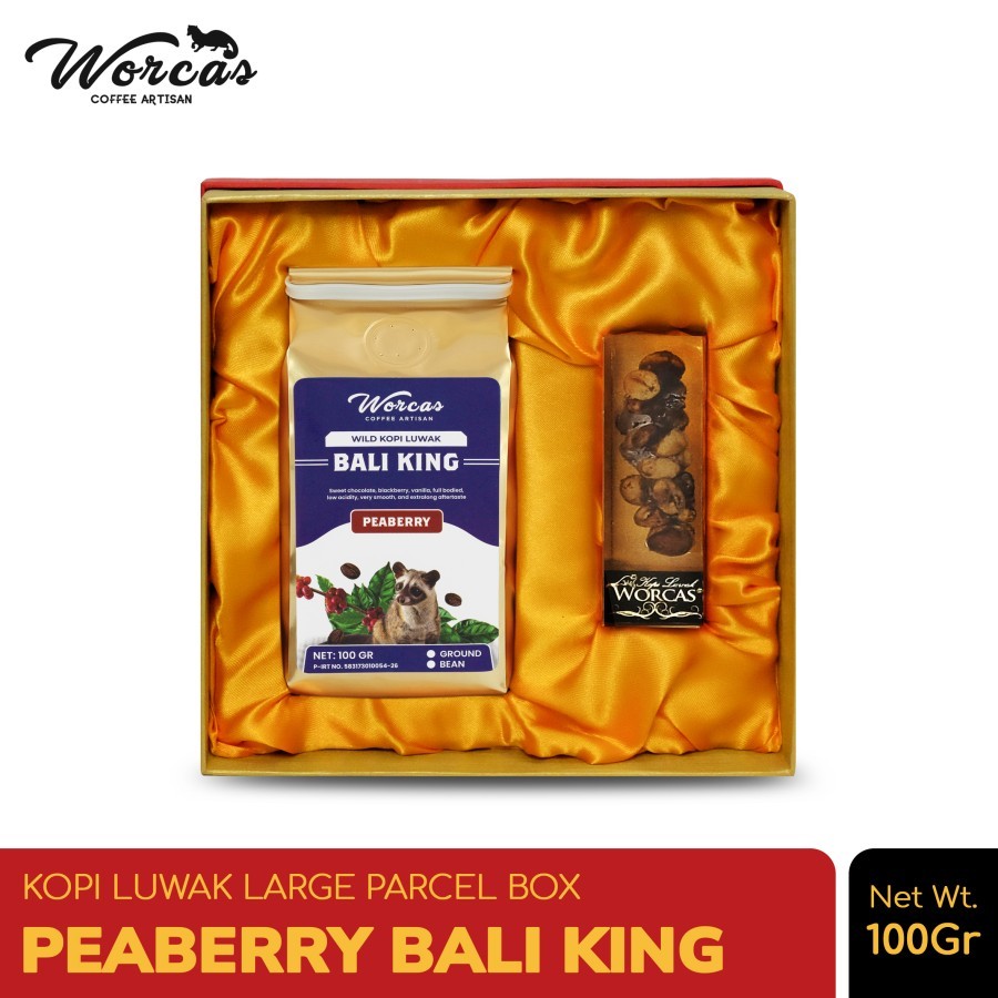 

WORCAS Kopi Luwak Liar Peaberry Bali King Large Gift Box