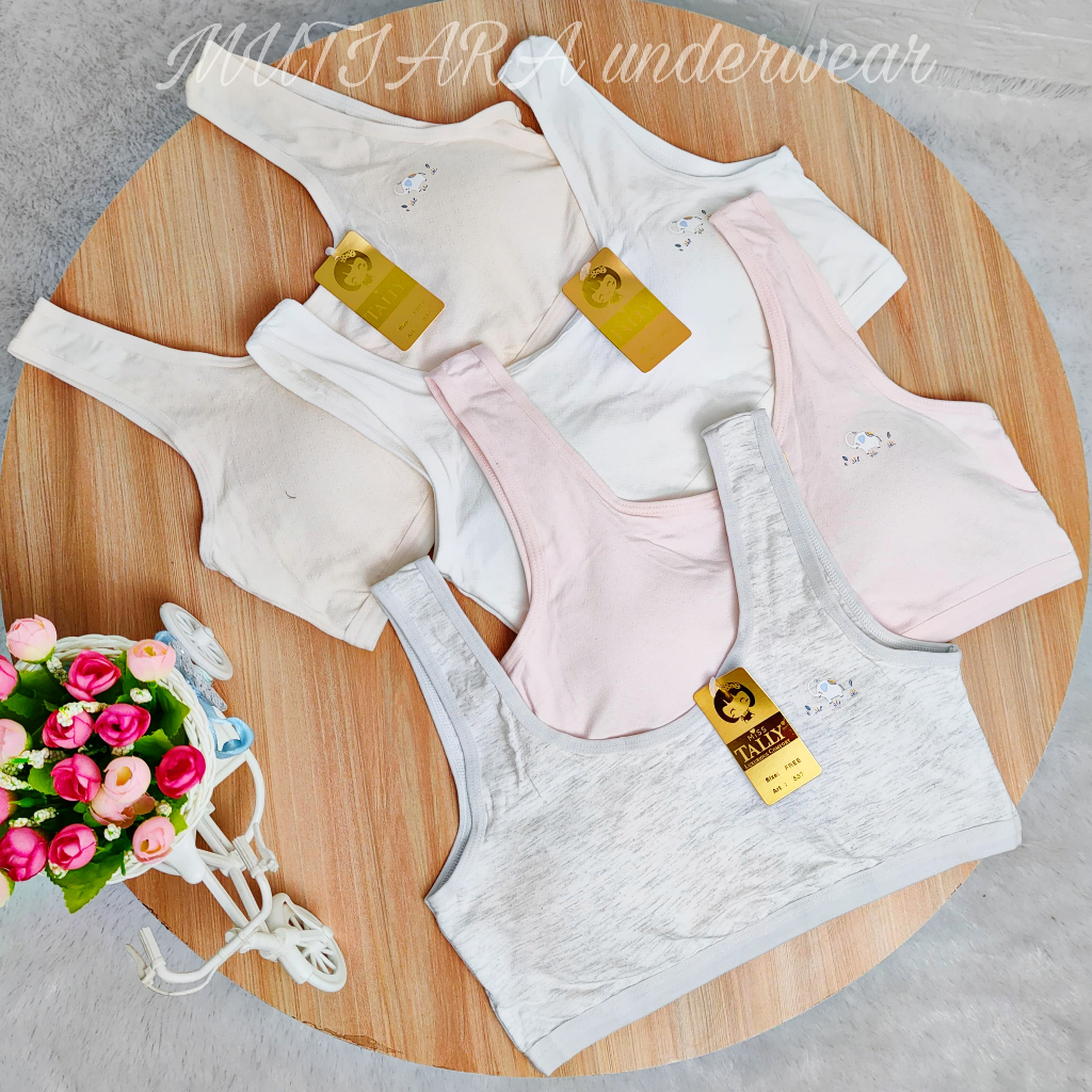 Miniset Step 2 Katun TALLY 537 Bra ABG Busa Tipis / Bra Remaja Katun Busa Tipis Tally 537
