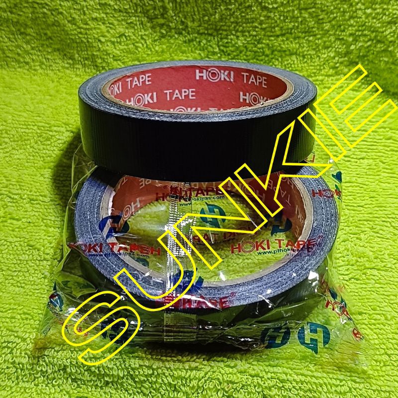 lakban kain hitam 1 inch/lakban kain hitam 24mm/lakban kecil