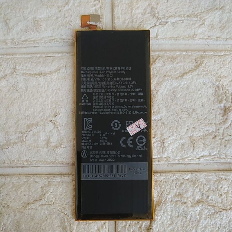 Baterai Luna V55C Luna V HE302 Original