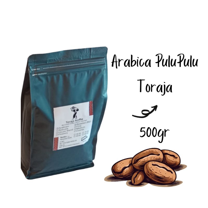 

Toraja Koffie Kopi Arabica Toraja Pulu Pulu 500gr Kopi Toraja Asli