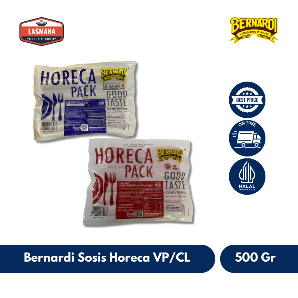 

Bernardi Sosis Horeca CL/VP 500 Gr