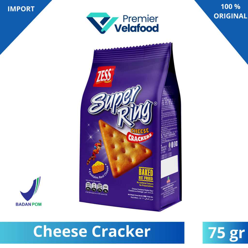 

[HALAL] ZESS SUPER RING CHEESE CRACKERSS-75g