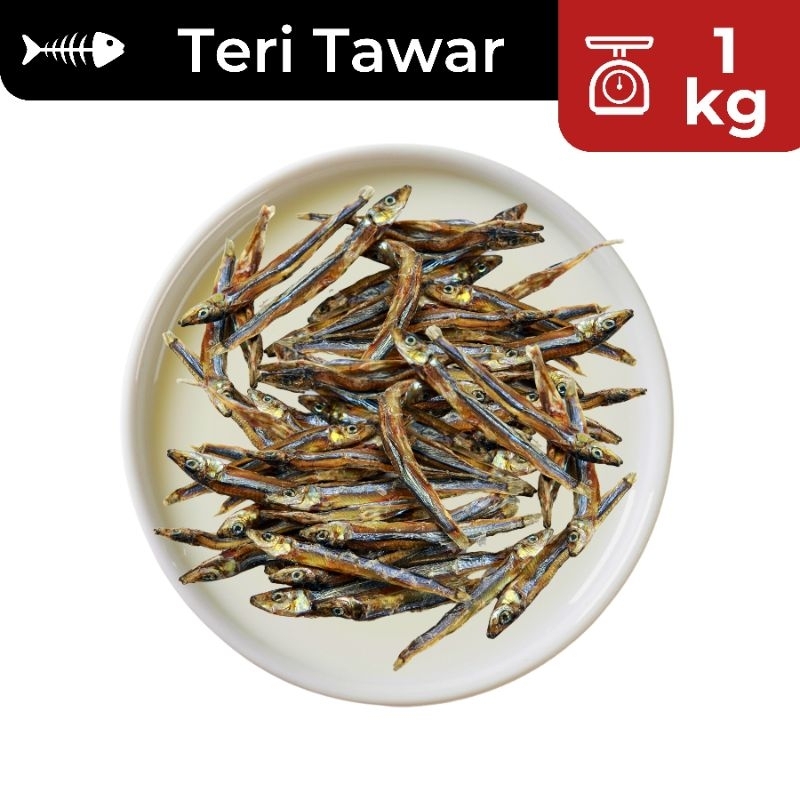 

1kg Teri Tawar SUPER / Teri Tawar Hitam / Teri Tawar Padang / Ikan Asin Murah / Ikan Asin Enak