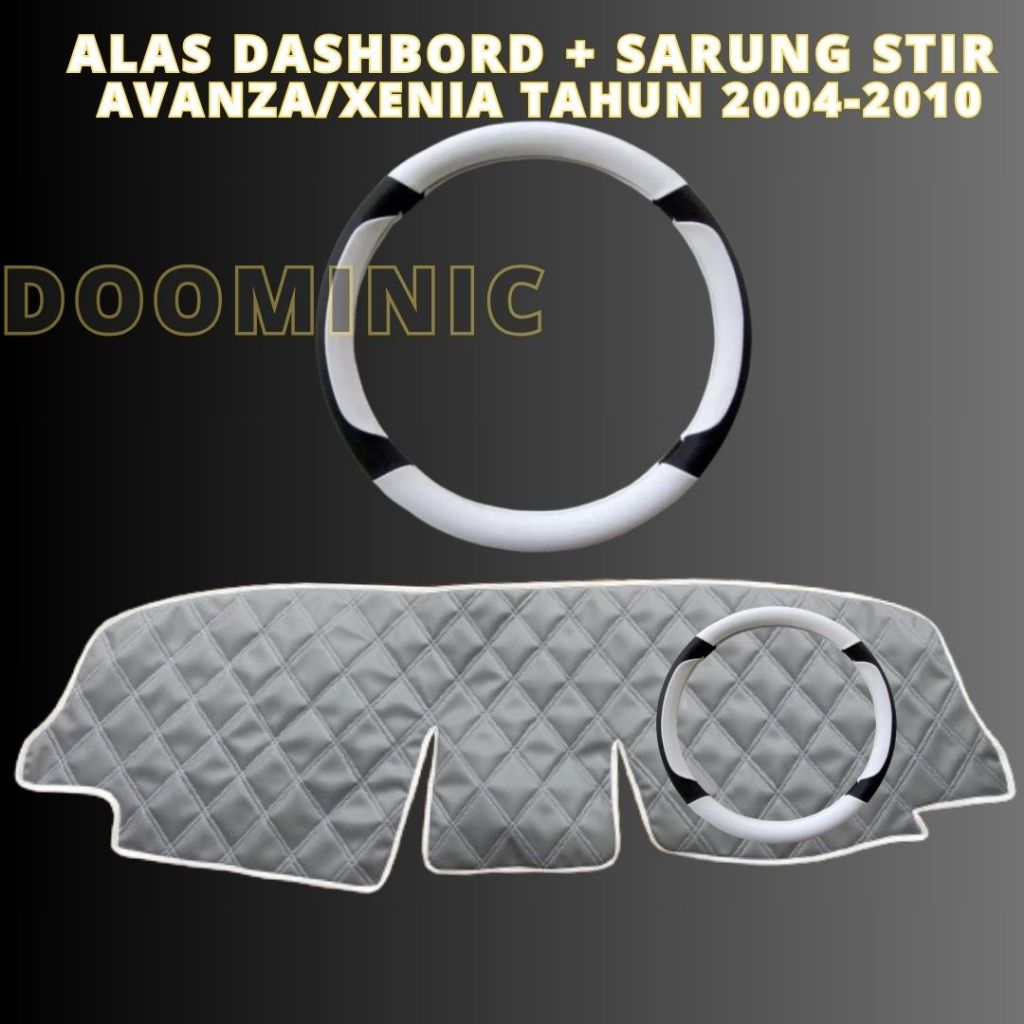 Set Combinasi Sarung Stir + Alas Dashbord Mobil Avanza Xenia 2004-2010
