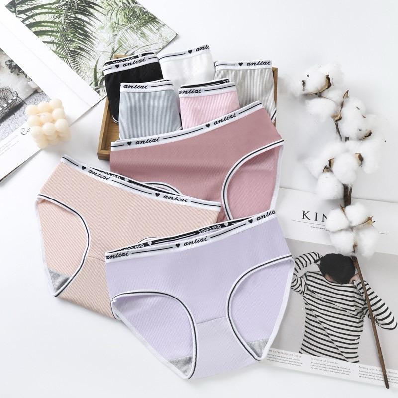 Sylle - Celana Dalam Wanita Mid Waist Bahan Katun Sutra | CD Fashion Imut Murah A06