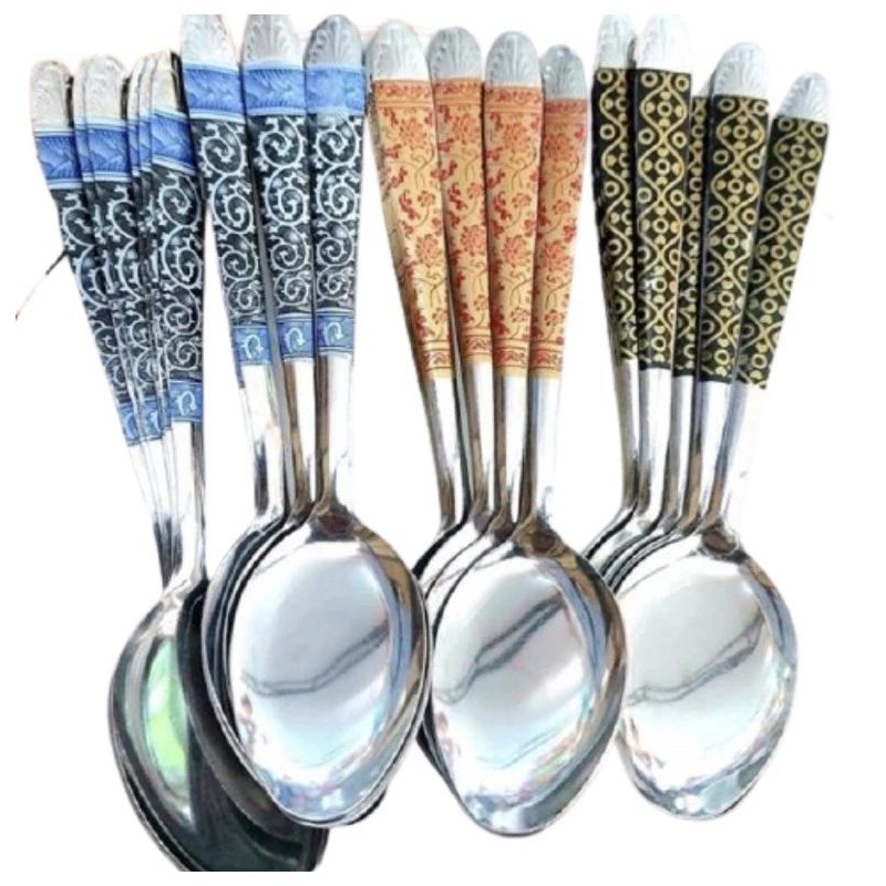 Sendok batik, sendok stainless motif batik