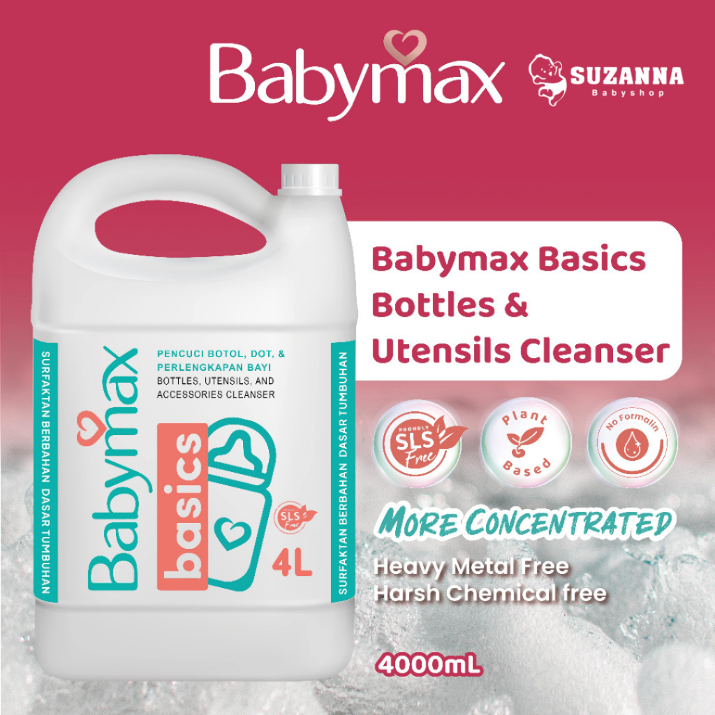 Babymax Basics Bottle & Utensils Cleanser 4Liter - Sabun Cuci Botol