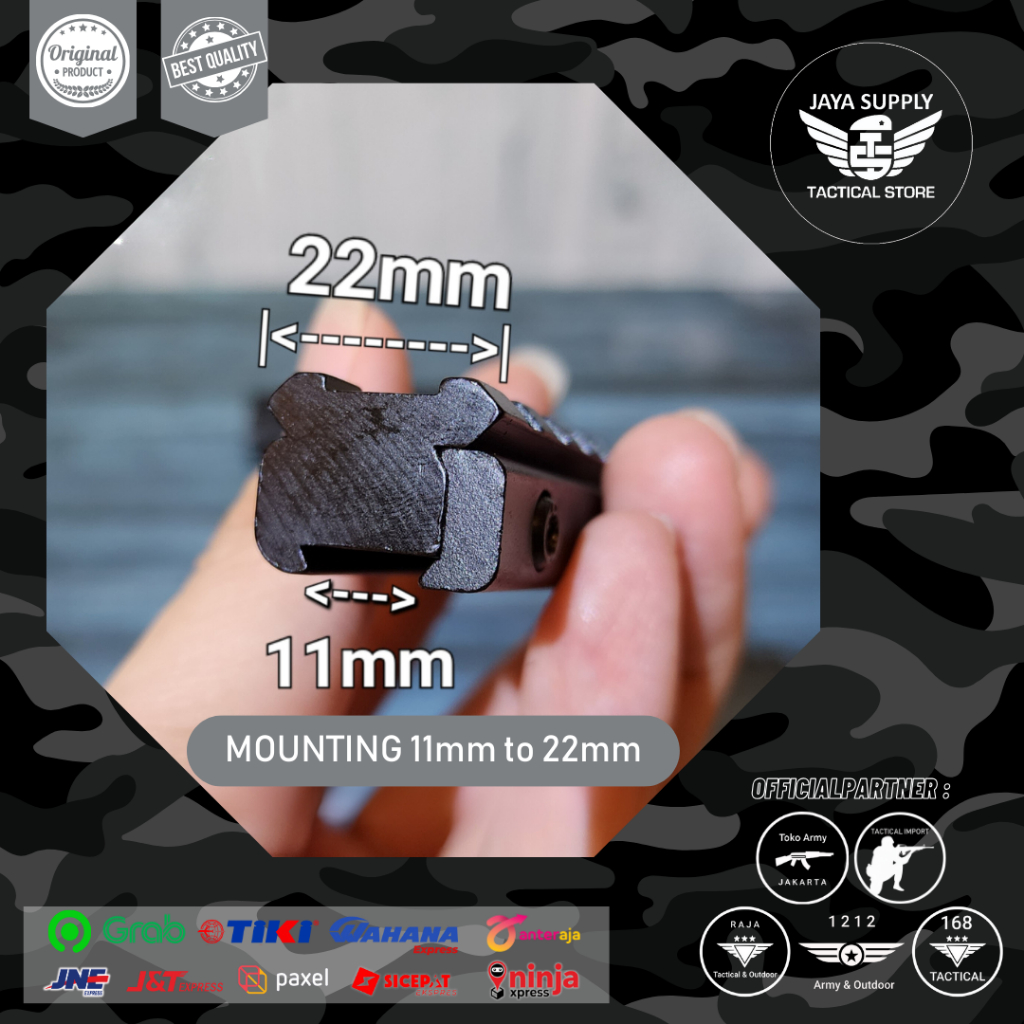 Mounting Rail Teleskop 11mm to 22mm