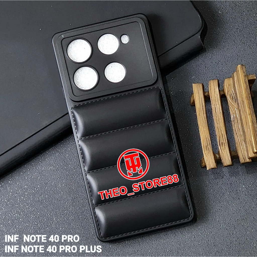 INFINIX NOTE 40 PRO 4G INFINIX NOTE 40 PRO 5G CASE BANTAL BLACK MACARON BLACK INFINIX NOTE 40 PRO 4G