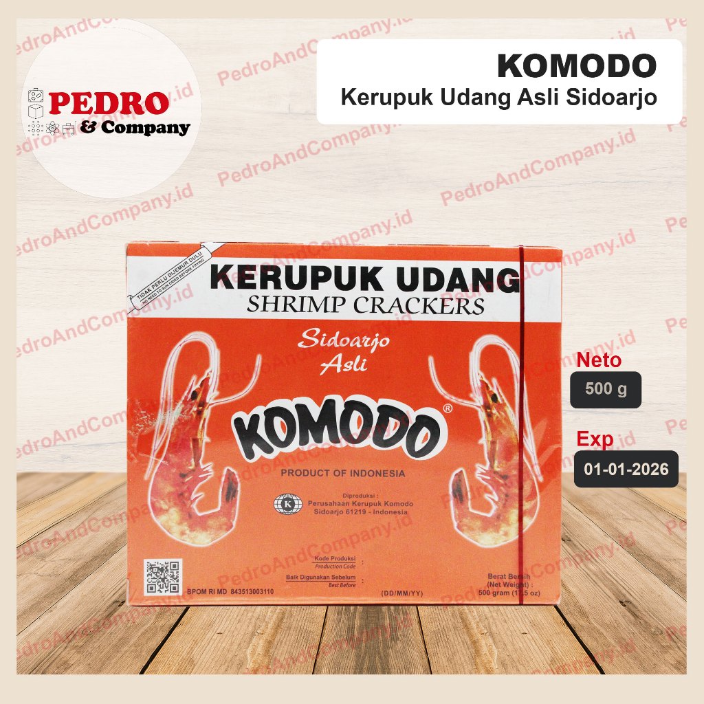 

Komodo Krupuk udang 500 gram - shrimp crackers