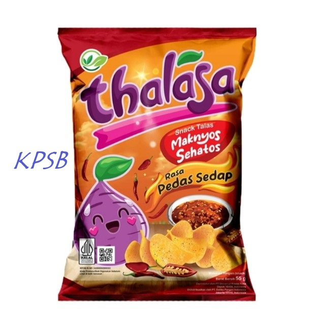 

Thalasa Snack keripik talas pedas sedap 55 Gram