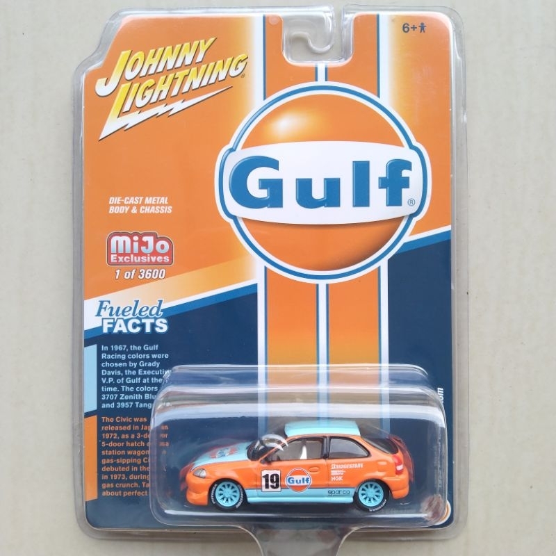 Johnny Lightning Gulf 1998 Honda Civic Custom