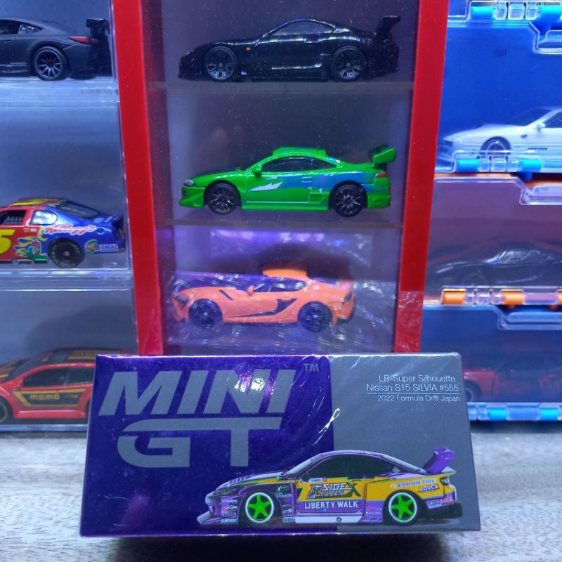 Mainan Keren MINI GT Nissan S15 Silvia LBWK Ungu