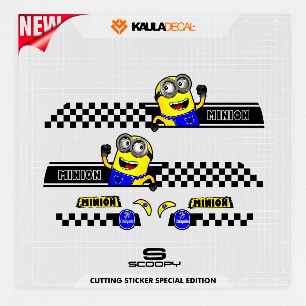 STICKER CUTTING SCOOPY PRESTIGE MOTIF MINIONS/ STIKER CUTING / SPECIAL EDITION / STRIPPING SCOOPY 20