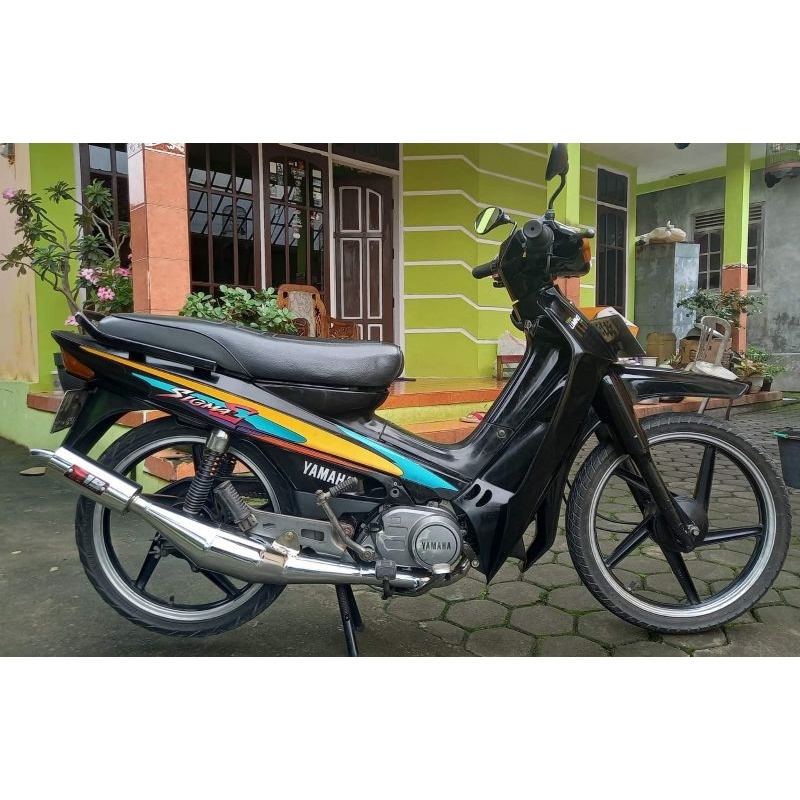 KNALPOT SIGMA 2TAK ORIGINAL R19 FULL CHROME