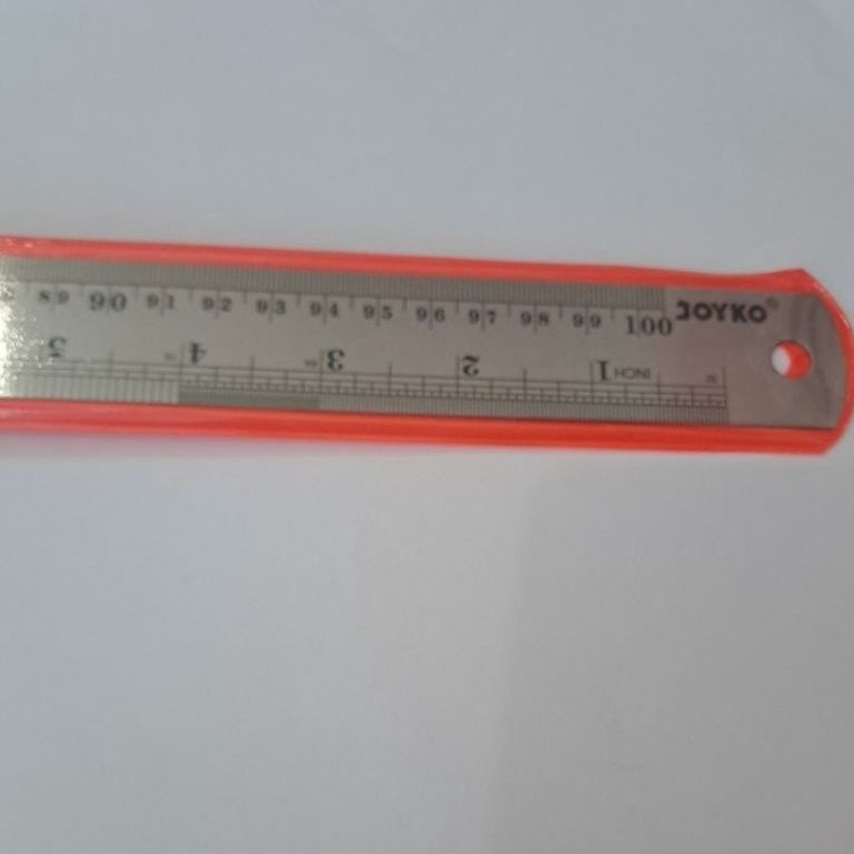 

KODE L19L Penggaris besi 1cm TEBAL Joy Art