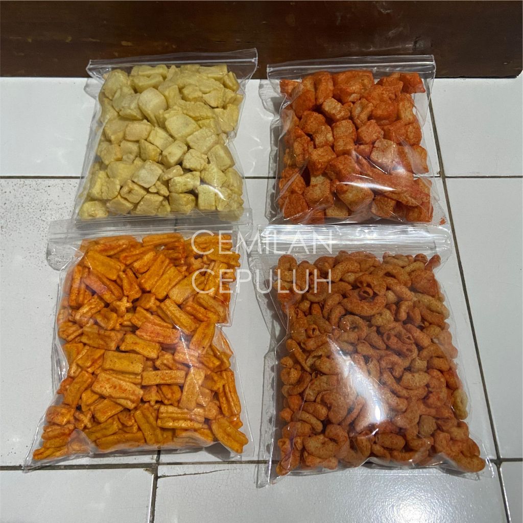 

CEMILAN KERUPUK TAHU. MAKARONI. BELIMBING 150 Gram