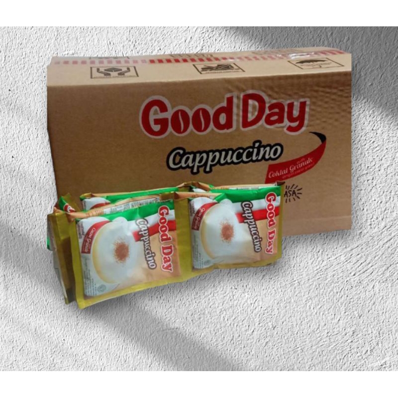 

KOPI GOOD DAY CAPPUCCINO 1 DUS / GOOD DAY CAPPUCCINO RENCENG 1 DUS KARTON exp 2025