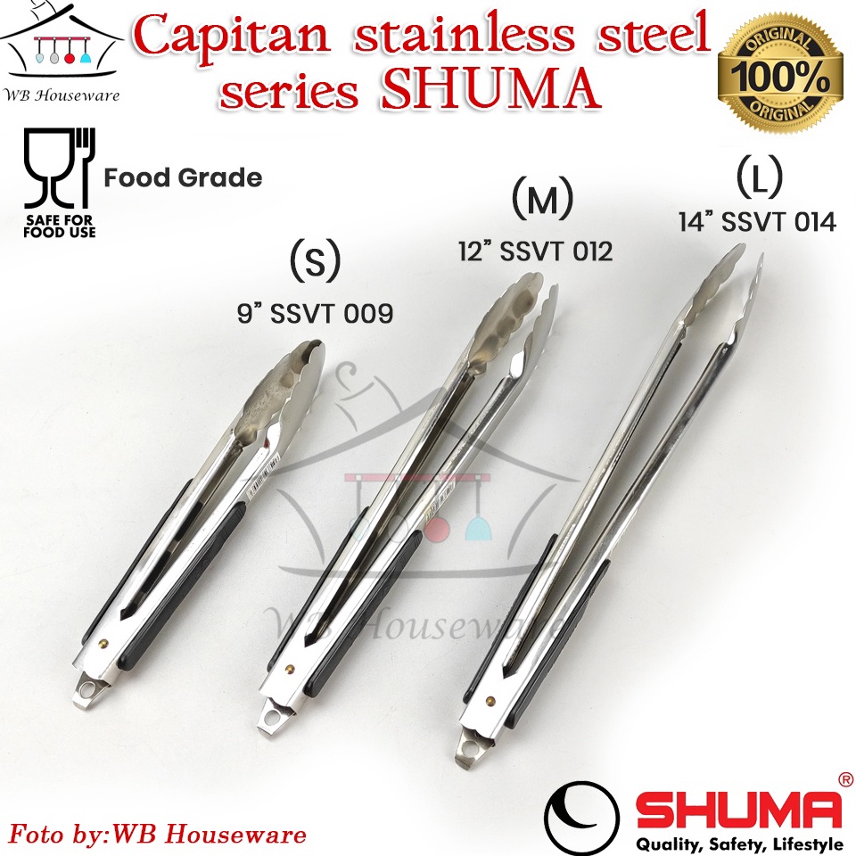 Terlaris Penjepit Capitan Jepitan stainless Kue Gorengan Panggangan Grill BBQ SHUMA