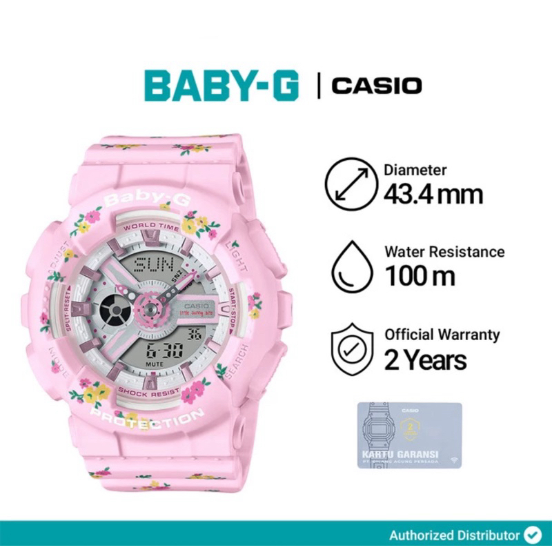 Jam Tangan Wanita Casio Baby-G BA-110LSB-4ADR / BA-110LSB-4A Original