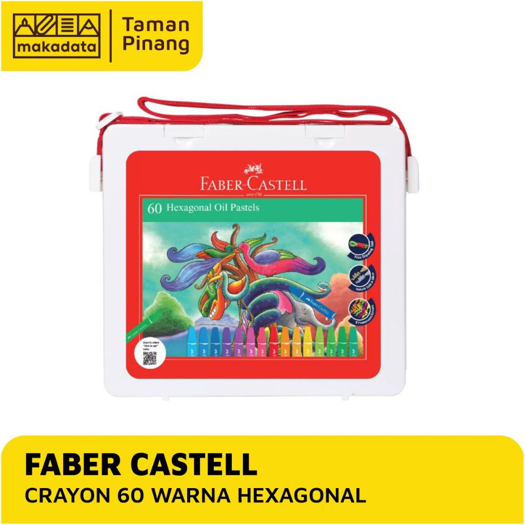 

CRAYON / OIL PASTEL FABER CASTELL ISI 60 WARNA HEXAGONAL