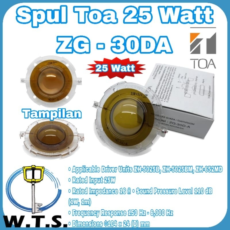 TOA - Spul Toa 25 Watt ZG - 30DA
