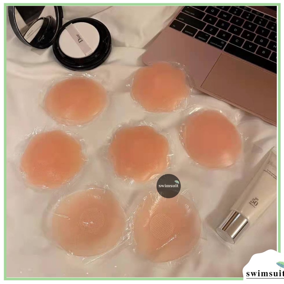 Promo besar Swimsuit Nipple CoverNipple Pad Silikon Gel Invisible Breast Penutup Puting Payudara Sea