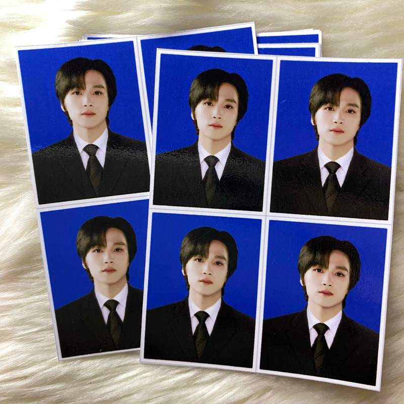 Nct dream id photo latar biru kpop pas foto haechan jeno jisung jaemin mark chenle renjun