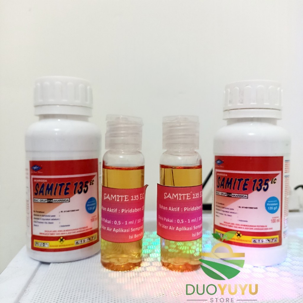 Samite 135EC Akarisida Insektisida Kemasan Repack 25ml Obat Hama Tungau Kutu putih Tanaman