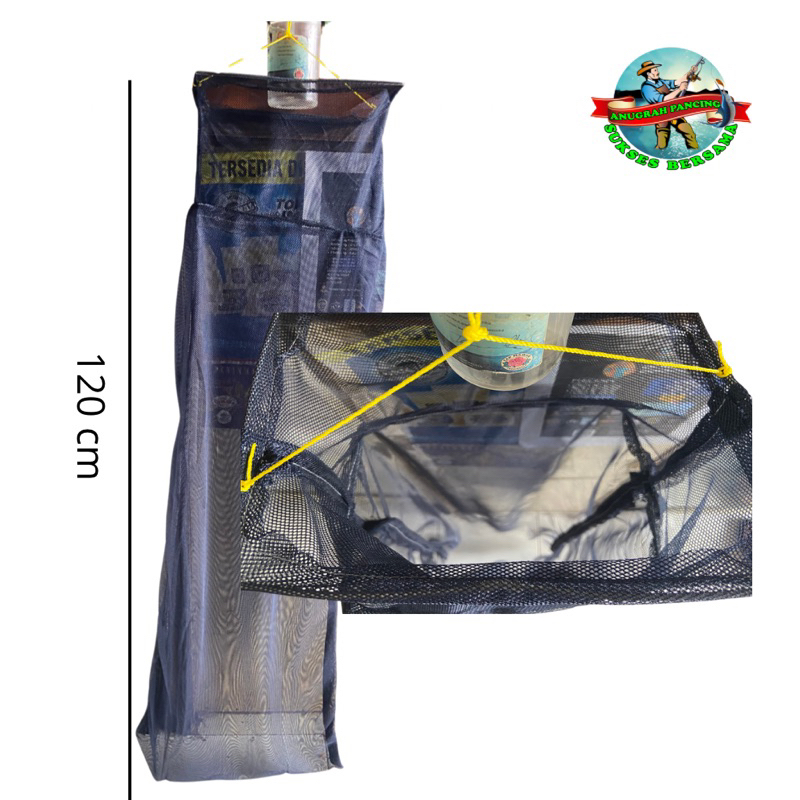 Korang Ikan Kepala Kotak 80, 100, 120 cm Transparan