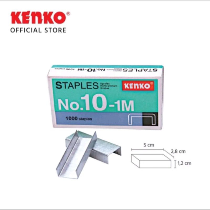 

isi Stapler/Staples kecil no.10 ASLI merk KENKO