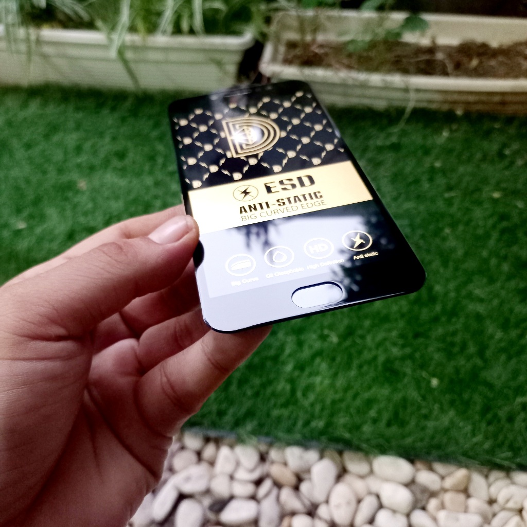 Tempered glass Vivo 1601 1602 1612 1713 1714 Tg Anti Static Full ESD Anti Gores Kaca Vivo V5 V5s Y67