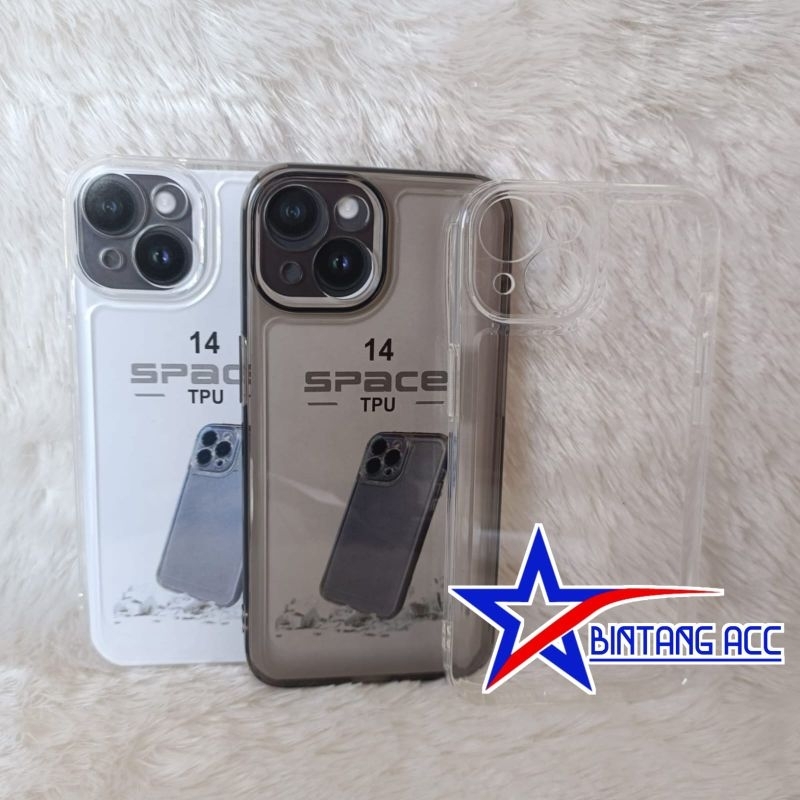 Soft Case Original iPhone 14 Space transparan Protect Camera