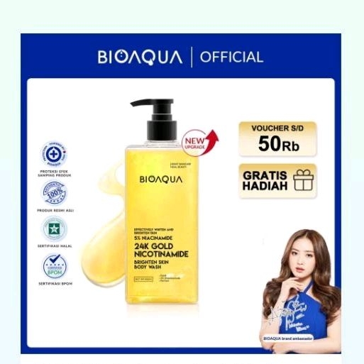 Periksa BIOAQUA Whitening Body Wash Sabun Mandi Cai