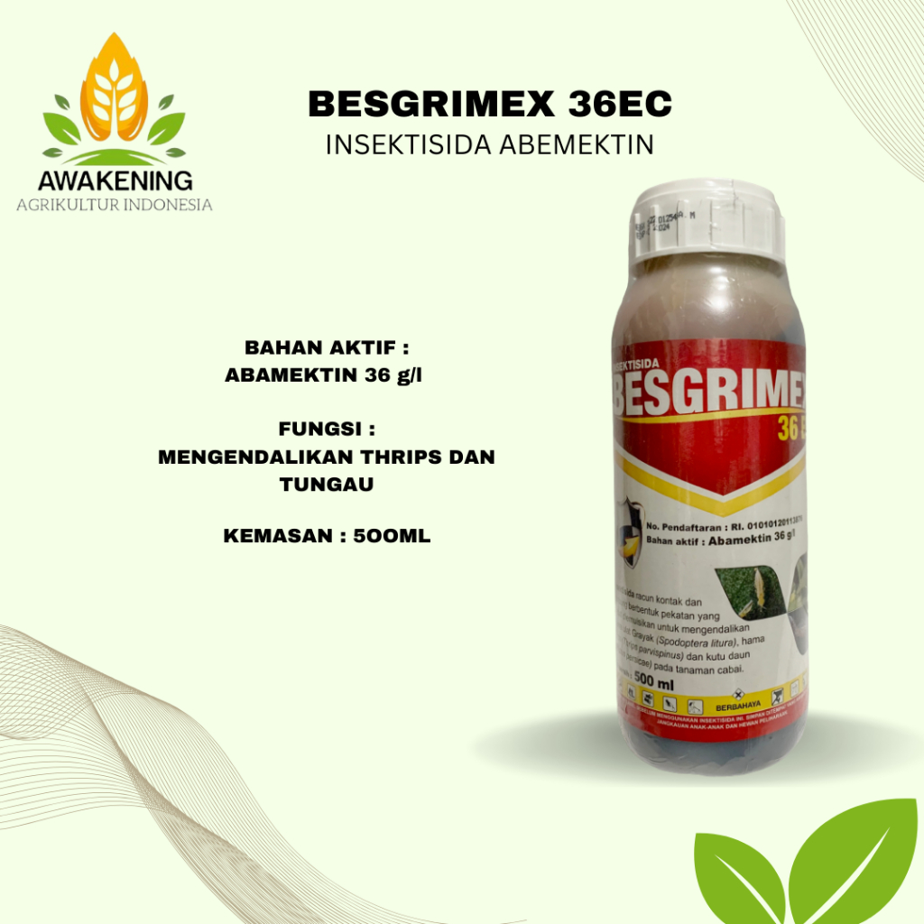 BESGRIMEX 36EC 500ML INSEKTISIDA ABAMEKTIN
