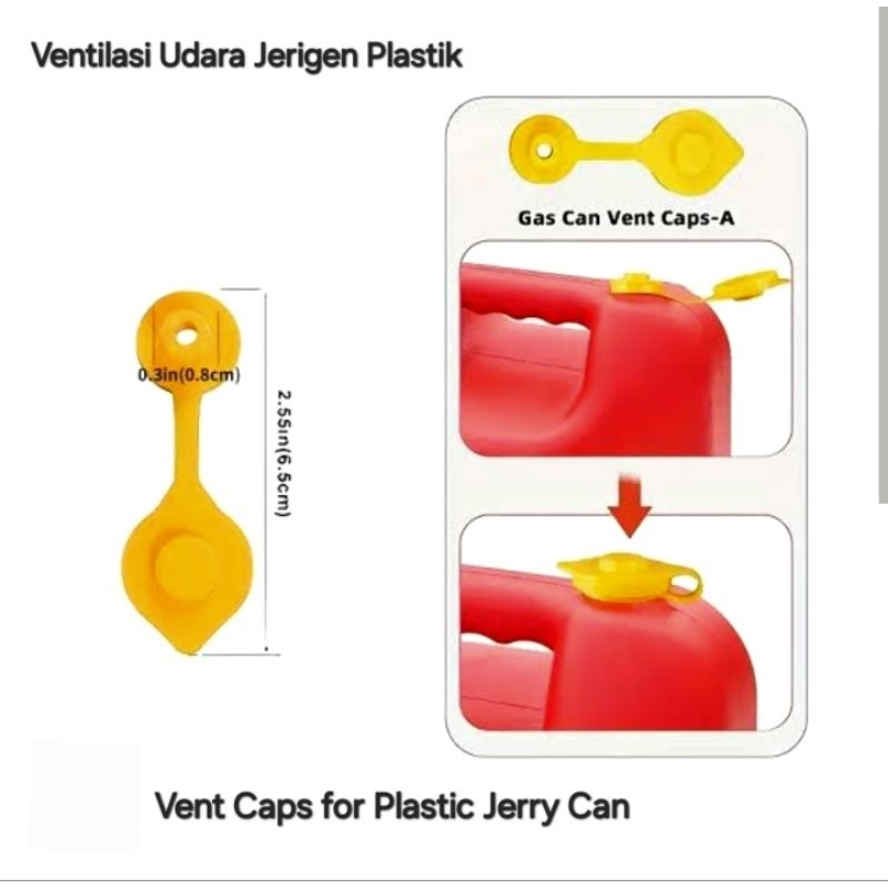 Ventilasi Udara Jerigen Plastik Lobang Angin Jerigen Plastik