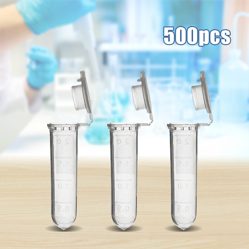 NEW 2ml 500pcs Tabung Penyimpanan Eppendorf Tube Centrifuge Tube Pcr Tube RBU