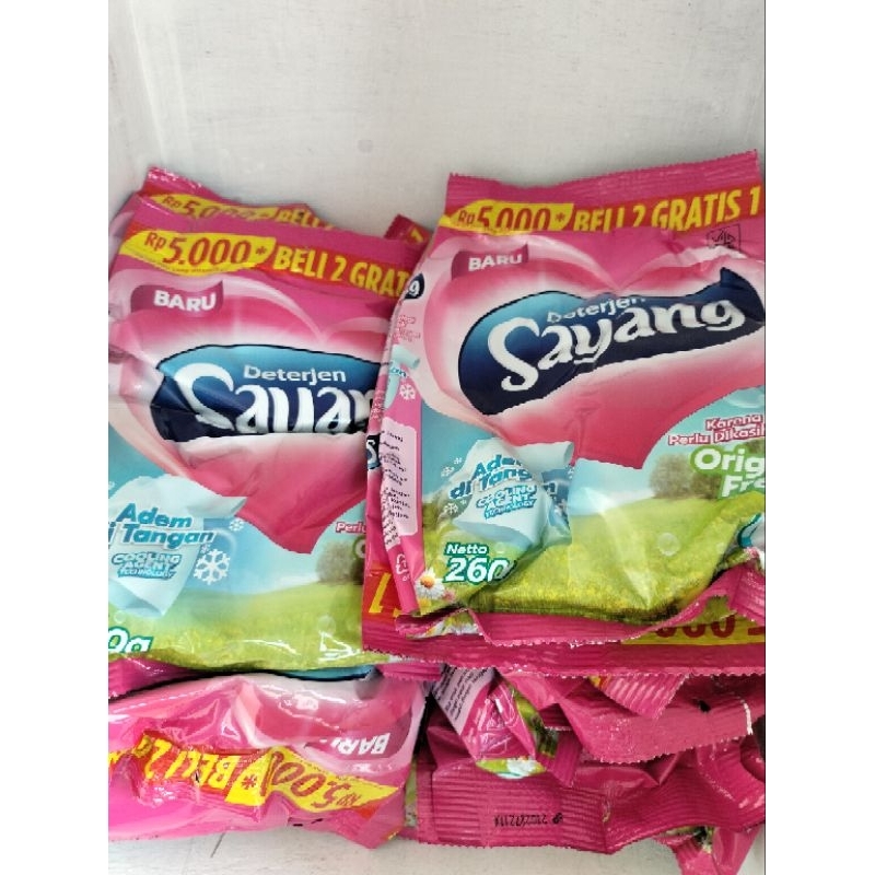 1 PAKET DAPAT 6 PACK DETERGEN BUBUK "SAYANG" MURAH