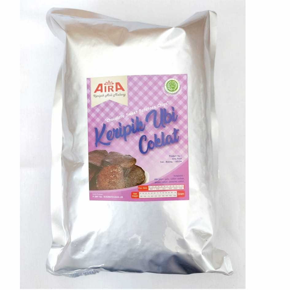 

Keripik Ubi Coklat Aira 200 gram oleh-oleh asli khas Malang