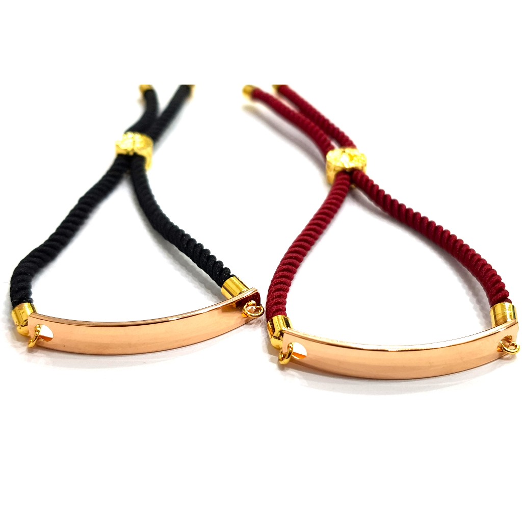 Gelang serut plat Emas asli 16K polos grafir