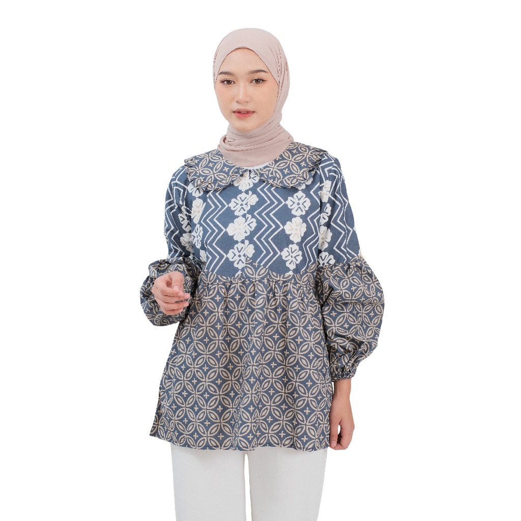 RANGKUL Baju Batik Wanita Amarilis Modern