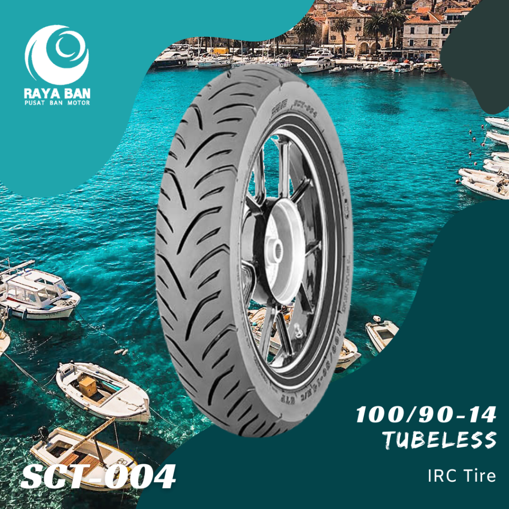 Ban Motor IRC SCT004 100/90-14 TL SCT-004 Tubeless