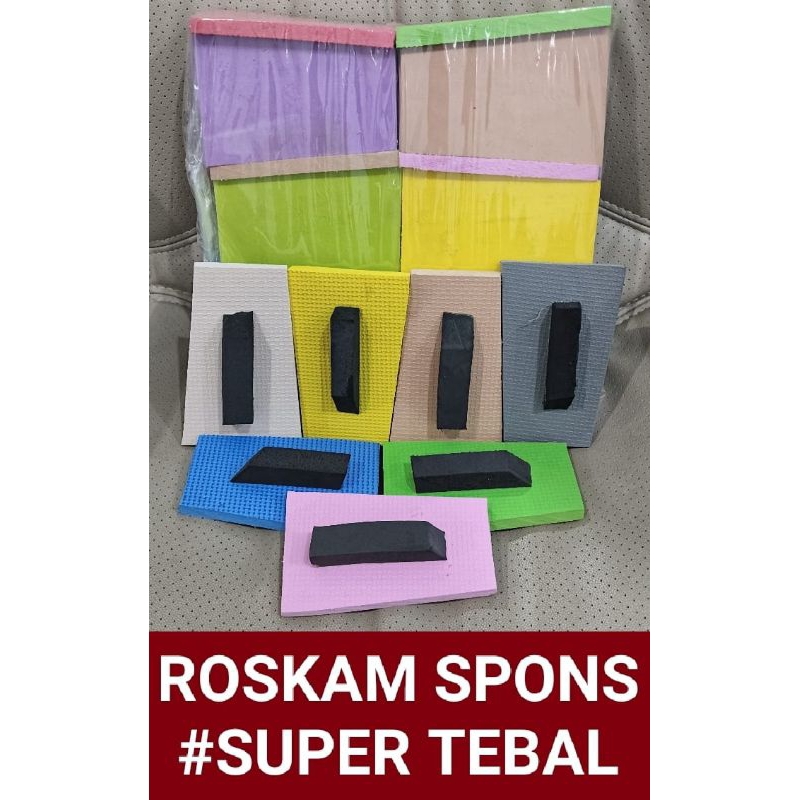 Roskam spon tebal, gosokan acian, karet gosokan acian, Roskam acian bahan karet, Spon penghalus acia