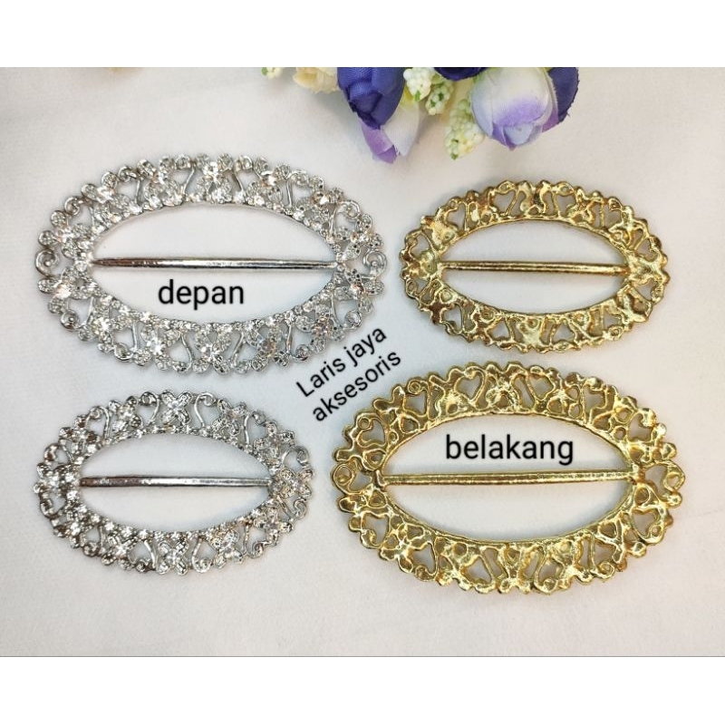 Gesper ring rok lilit baja premium / gesper kain / gesper rok lilit songket / gesper / ring rok lili