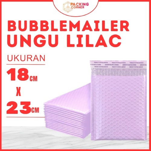 

Amplop Bubble Mailer Wrap 18x23 cm Ungu Pastel Premium Quality