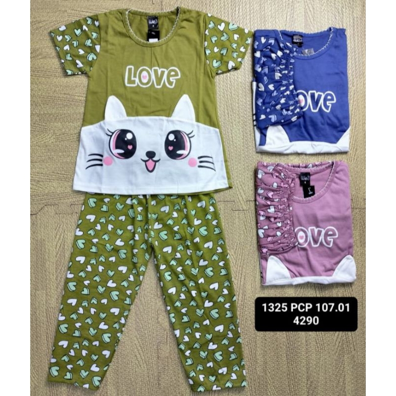 Setelan Baju Tidur Anak Perempuan Lucu Adem we3